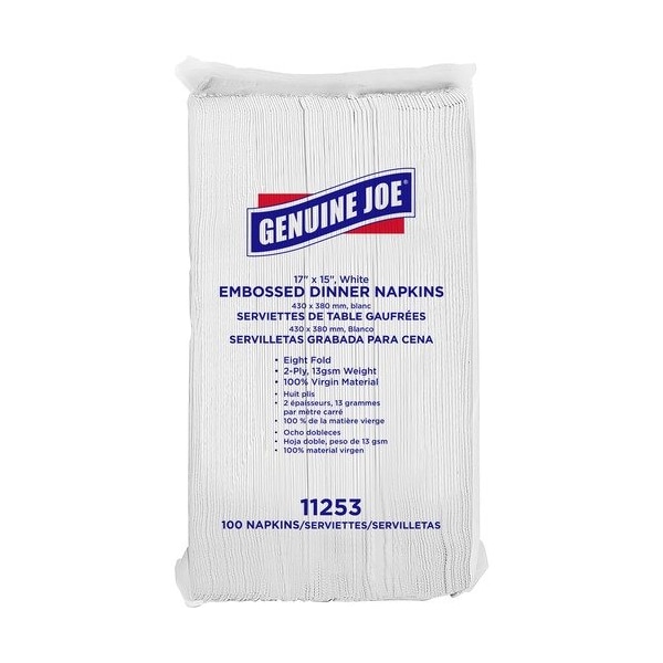 Genuine Joe NAPKIN, DINNER, 17X15, 30PK GJO11253 - main